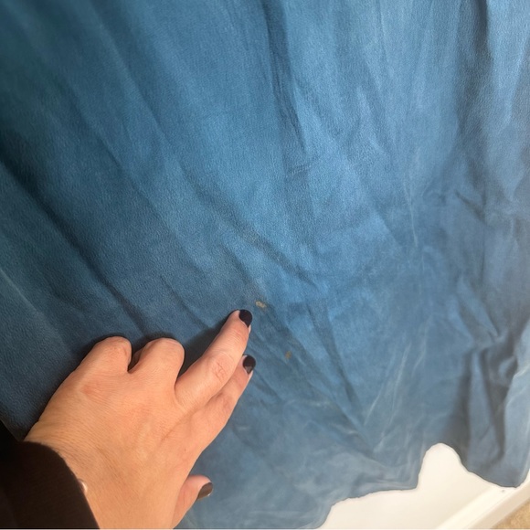 J. Crew x Universal Standard Cupro Lagenlook Dark Teal Maxi Dress - Picture 10 of 12